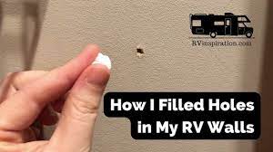 how to fill holes in rv walls you