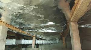 aluminum sheeting on floor joists in