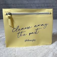 philosophy yellow makeup bag cleanse
