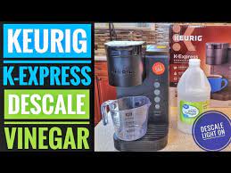 how to descale using vinegar keurig k