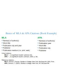 apa vs mla 14 exles format pdf