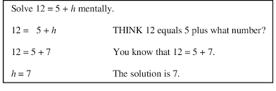 An Example Of Equation Solving In