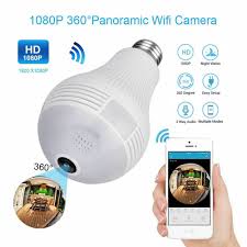 360 Degree Fisheye Hidden Wifi Ip Bulb Camera With Light Led Home Security Wireless Camera Icsee 2mp 1080p Hubtronics Systems Ltd
