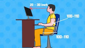 correct posture for sitting in front of