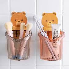 plastic teddy bear brush holder at rs