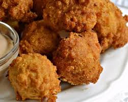 hush puppies with crispy edges and