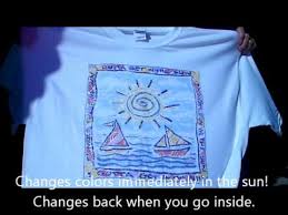 solaractive uv color changing t shirt