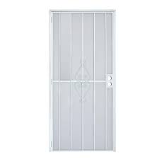 White Surface Mount Steel Security Door