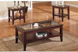 Coffee Table Set With Glass Top