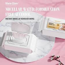 marie glam makeup remover wipes makyajek