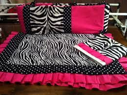 Zebra And Pink Crib Set Baby Bedding 4