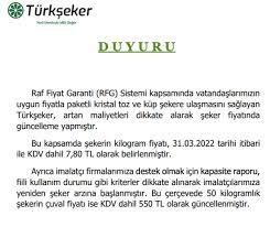 Son Dakika: Türkşeker, şekere yüzde 31 zam geldiğini duyurdu -  HalkınHaberi24
