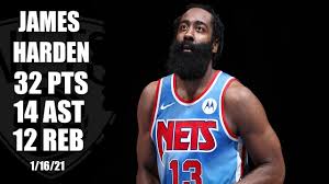 Amazingly, harden didn't score until making a pair of free throws with. James Harden Notches Triple Double In Brooklyn Nets Debut Highlights Nba On Espn Youtube