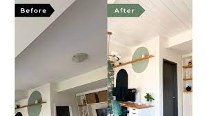 install shiplap ceiling over your
