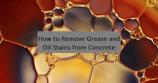 Remove Grease And Oil Stains From Concrete