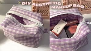 diy aesthetic makeup bag
