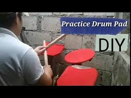 how to make practice drum pad d i y