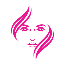 woman face logo design template beauty
