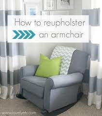 how to reupholster an armchair lovely