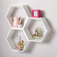 honeycomb white hexagon shelf reviews