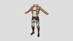 3D Attack on Titan Outfit 04 Scouting - Character Design Anime model -  TurboSquid 1788261