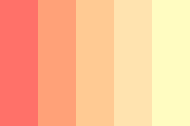 red orange yellow color palette
