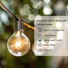 52ft Outdoor String Lights Connectable
