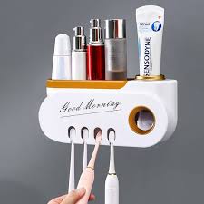 Wall Mounted Toothbrush Holder And