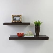 Espresso Floating Decorative Wall Shelf