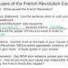 DBQ on French Revolution