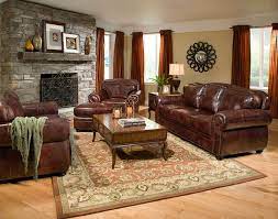 Classic Leather Sofa Couch Set Living