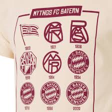 The logo of fc bayern is seen on the screen during the. T Shirt Logo History Official Fc Bayern Munich Store
