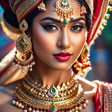 an indian lady bridal makeup playground