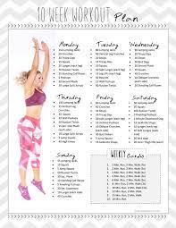 10 Week Workout Plan Pdf Beginners