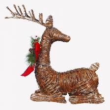 northlight lighted rattan reindeer with