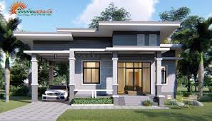 Modern Single Story Bungalow House With