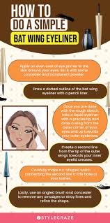 tutorial for the bat wing eyeliner look