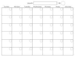 Free Printable Preschool Calendar Templates Template Kids Blank