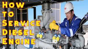 how to service diesel generator | how to change generator oil filter , fuel  filters and servicing - YouTube