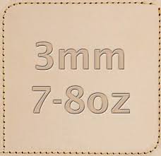 3mm 7 8 Oz Full Grain Tooling Leather Natural Vegetable Tanned B Grade