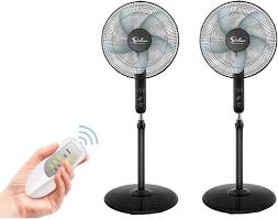 simple deluxe pedestal stand fan with