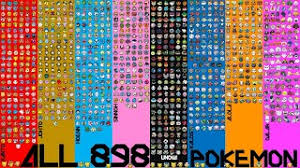 all 898 pokémon you