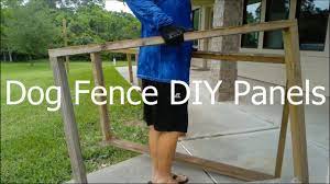 diy dog fence panels simple set up no