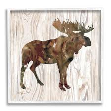 Stupell Industries Watercolor Moose