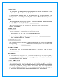 free personal contract template
