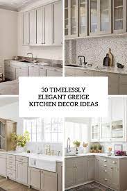 elegant greige kitchen decor ideas