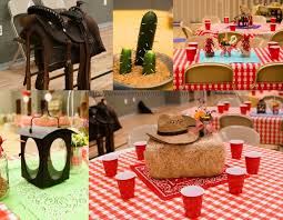 Cowboy cake for child birthday party with traditional decoration. Pin By Misty Jenson On Cool Western Theme Party Cowboy Party Decorations Cowboy Theme Party