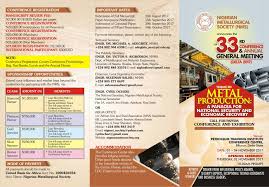 33rd Conference Annual General Meeting Flyers Nigerian