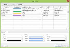 Ms Project How To Apply Styles To Task Bars In Gantt Chart