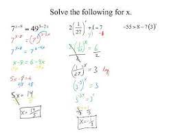 Solving Exponential Equations Without